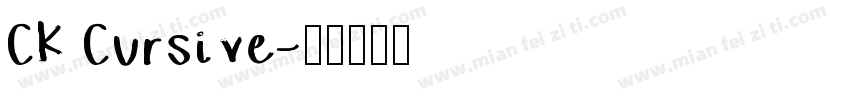 CK Cursive字体转换